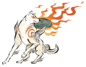 Amaterasu from the game "ôkami" (Photo courtesy of http://okami.wikia.com, all rights reserved by Capcom)
